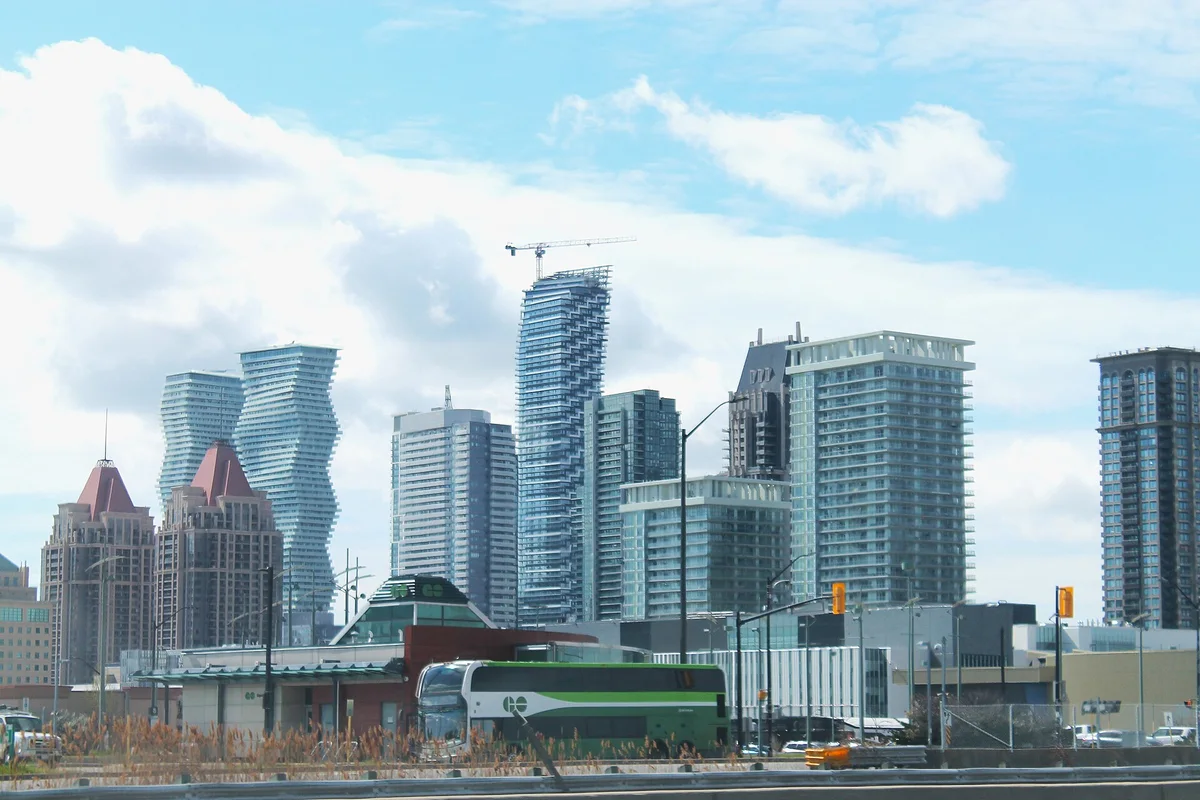 Mississauga skyline in Ontario